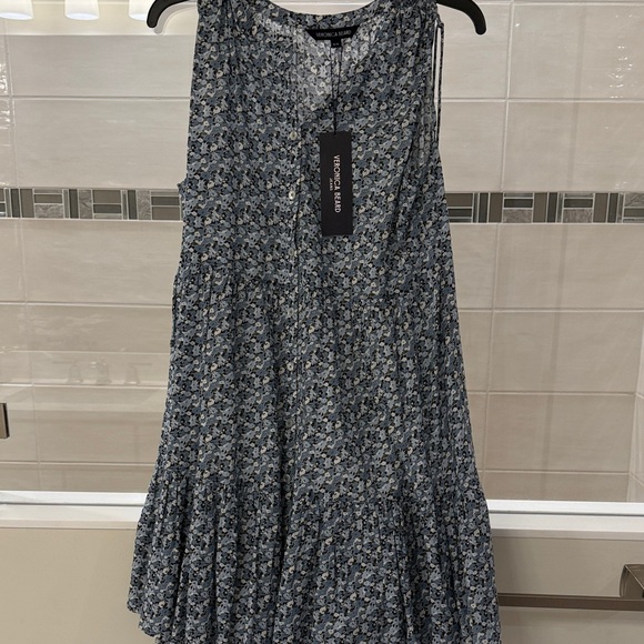 🆕Veronica Beard Blue Floral Mini Dress - Picture 6 of 6